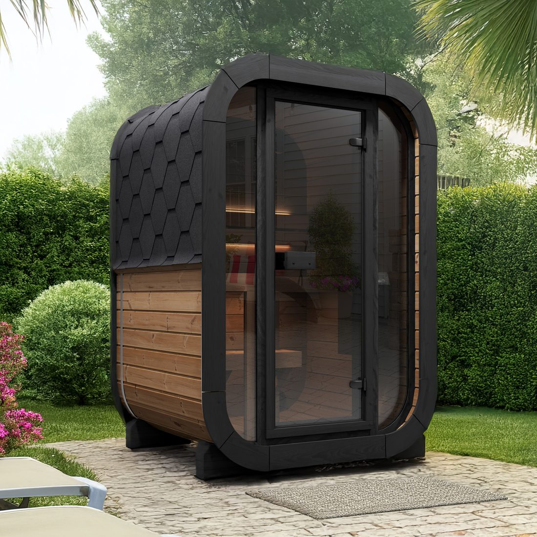 SaunaLife Cube Series CL3G Outdoor Sauna Kit