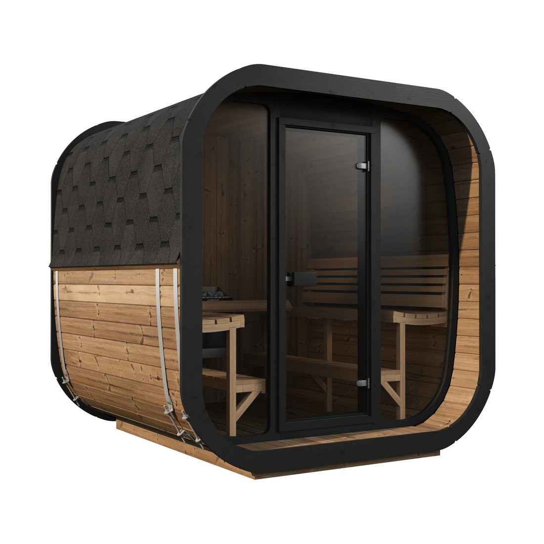 SaunaLife Cube Series CL7G Outdoor Sauna Kit